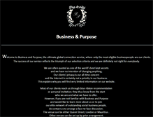 Tablet Screenshot of businessandpurpose.com